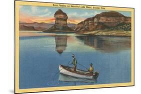 Fishing on Lake Mead, Arizona-null-Mounted Art Print