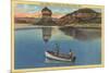 Fishing on Lake Mead, Arizona-null-Mounted Premium Giclee Print