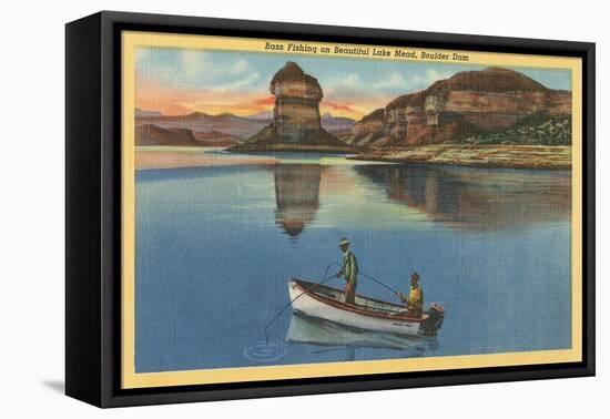 Fishing on Lake Mead, Arizona-null-Framed Stretched Canvas