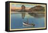 Fishing on Lake Mead, Arizona-null-Framed Stretched Canvas