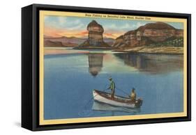 Fishing on Lake Mead, Arizona-null-Framed Stretched Canvas