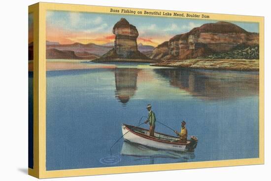 Fishing on Lake Mead, Arizona-null-Stretched Canvas