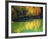 Fishing on Lake Sylvanstein, Germany with Fall Colors-Sheila Haddad-Framed Photographic Print