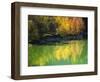 Fishing on Lake Sylvanstein, Germany with Fall Colors-Sheila Haddad-Framed Photographic Print