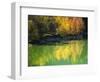 Fishing on Lake Sylvanstein, Germany with Fall Colors-Sheila Haddad-Framed Photographic Print