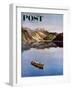 "Fishing on Mountain Lake" Saturday Evening Post Cover, July 16, 1955-John Clymer-Framed Giclee Print