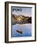 "Fishing on Mountain Lake" Saturday Evening Post Cover, July 16, 1955-John Clymer-Framed Giclee Print