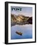 "Fishing on Mountain Lake" Saturday Evening Post Cover, July 16, 1955-John Clymer-Framed Premium Giclee Print