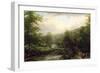 Fishing on the Dee, 1861-Thomas Baker-Framed Giclee Print