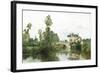 Fishing on the Lake-Charles Leslie-Framed Giclee Print