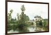 Fishing on the Lake-Charles Leslie-Framed Giclee Print