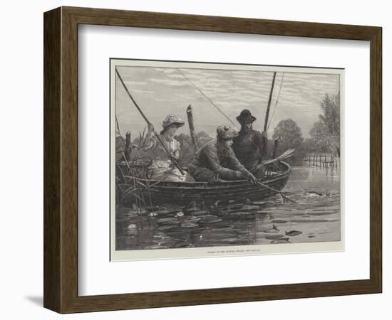 Fishing on the Norfolk Broads-Charles Joseph Staniland-Framed Giclee Print