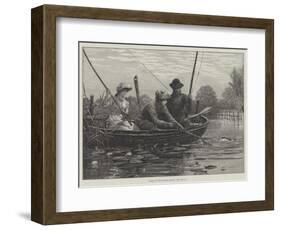 Fishing on the Norfolk Broads-Charles Joseph Staniland-Framed Giclee Print