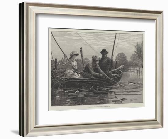 Fishing on the Norfolk Broads-Charles Joseph Staniland-Framed Giclee Print