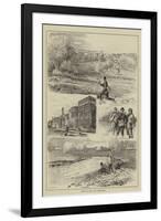 Fishing on the Wye, Derbyshire-null-Framed Premium Giclee Print