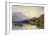 Fishing Party at Loch Achray, with a View of Ben Venue Beyond-Samuel Bough-Framed Giclee Print