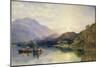Fishing Party at Loch Achray, with a View of Ben Venue Beyond-Samuel Bough-Mounted Giclee Print