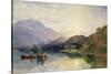 Fishing Party at Loch Achray, with a View of Ben Venue Beyond-Samuel Bough-Stretched Canvas