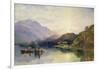 Fishing Party at Loch Achray, with a View of Ben Venue Beyond-Samuel Bough-Framed Giclee Print