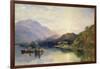 Fishing Party at Loch Achray, with a View of Ben Venue Beyond-Samuel Bough-Framed Giclee Print