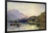 Fishing Party at Loch Achray, with a View of Ben Venue Beyond-Samuel Bough-Framed Giclee Print