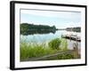 Fishing Pier and Boat Launch in Bayview Park on Bayou Texar in Pensacola, Florida in Early Morning-forestpath-Framed Photographic Print