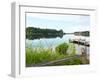 Fishing Pier and Boat Launch in Bayview Park on Bayou Texar in Pensacola, Florida in Early Morning-forestpath-Framed Photographic Print