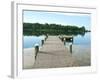 Fishing Pier and Boat Launch in Bayview Park on Bayou Texar in Pensacola, Florida in Early Morning-forestpath-Framed Photographic Print