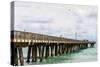 Fishing Pier at Pompano Beach, Broward County, Florida, USA-null-Stretched Canvas