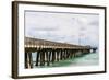 Fishing Pier at Pompano Beach, Broward County, Florida, USA-null-Framed Photographic Print