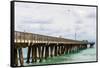 Fishing Pier at Pompano Beach, Broward County, Florida, USA-null-Framed Stretched Canvas