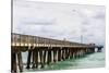 Fishing Pier at Pompano Beach, Broward County, Florida, USA-null-Stretched Canvas