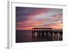 Fishing Pier at Sunset, Jekyll Island, Georgia, USA-Joanne Wells-Framed Photographic Print