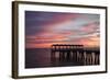 Fishing Pier at Sunset, Jekyll Island, Georgia, USA-Joanne Wells-Framed Photographic Print