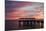 Fishing Pier at Sunset, Jekyll Island, Georgia, USA-Joanne Wells-Mounted Photographic Print