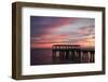 Fishing Pier at Sunset, Jekyll Island, Georgia, USA-Joanne Wells-Framed Photographic Print