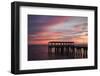 Fishing Pier at Sunset, Jekyll Island, Georgia, USA-Joanne Wells-Framed Photographic Print