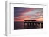 Fishing Pier at Sunset, Jekyll Island, Georgia, USA-Joanne Wells-Framed Photographic Print