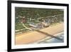 Fishing Pier, Atlantic Beach-null-Framed Art Print