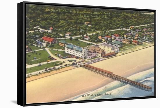 Fishing Pier, Atlantic Beach-null-Framed Stretched Canvas