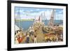 Fishing Pier, Atlantic City, New Jersey-null-Framed Art Print