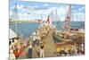 Fishing Pier, Atlantic City, New Jersey-null-Mounted Art Print