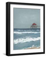 Fishing Pier Diptych I-Jade Reynolds-Framed Art Print