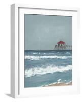 Fishing Pier Diptych I-Jade Reynolds-Framed Art Print