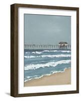 Fishing Pier Diptych II-Jade Reynolds-Framed Art Print