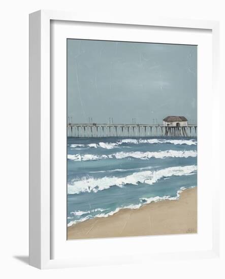 Fishing Pier Diptych II-Jade Reynolds-Framed Art Print