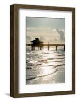 Fishing Pier Fort Myers Beach at Sunset - Florida-Philippe Hugonnard-Framed Photographic Print