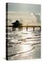 Fishing Pier Fort Myers Beach at Sunset - Florida-Philippe Hugonnard-Stretched Canvas