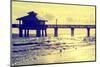 Fishing Pier Fort Myers Beach at Sunset - Florida-Philippe Hugonnard-Mounted Premium Photographic Print