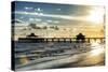 Fishing Pier Fort Myers Beach at Sunset - Florida-Philippe Hugonnard-Stretched Canvas